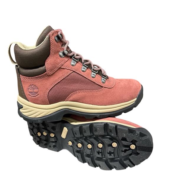 Timberland Women's White Ledge Mid LC W/P Hiking Boot - Med. Red Suede - Size: 8 - Picture 8 of 8